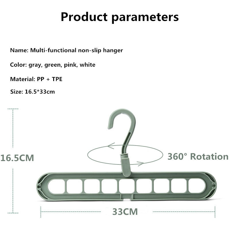 Multi-port Support hangers for Clothes